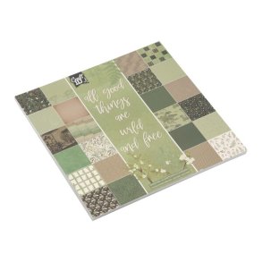 Blok 25x25 cm m. designs All good things grn 24 ark 250 gr.